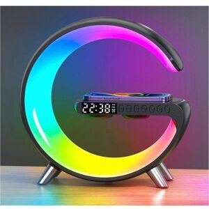X509 4 in 1 Wireless Charging Atmosphere Light & Bluetooth Alarm Speaker